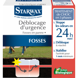 Traitement urgence fosse bloquée STARWAX 0.6 kg de marque Starwax, référence: B6260700