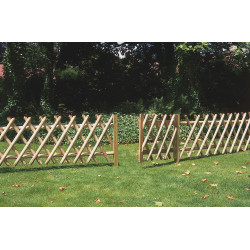 Barrière bois Pony FOREST STYLE naturel, H.100 x l.250 cm - Forest Style