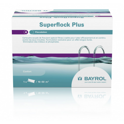 Clarifiant piscine BAYROL Superflock, tube 1 kg - BAYROL
