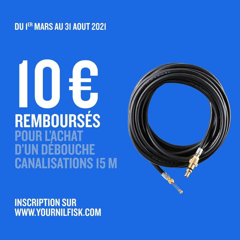 Débouche canalisation 15 pour nettoyeur haute pression Nilfisk - vue 3