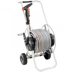 Dévidoir sur roues, équipé L.30 m CLABER Métal compact 30 - CLABER