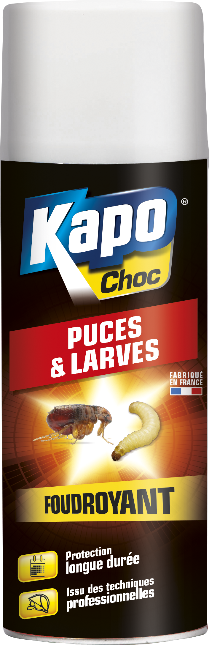 Insecticide aérosol puces et larves KAPO, 400 ml