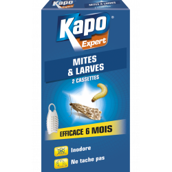 Insecticide diffuseur tablette mites et larves de vêtements KAPO, 16 gr - KAPO