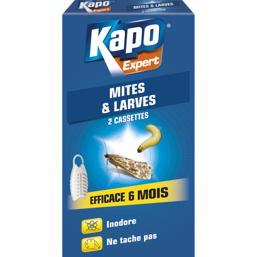 Insecticide diffuseur tablette mites et larves de vêtements KAPO, 16 gr - KAPO