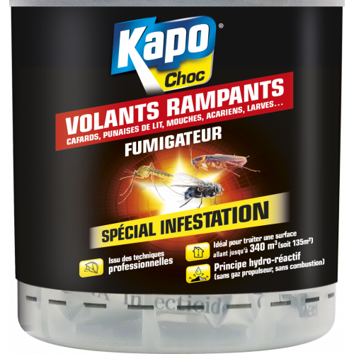 Insecticide fumigène tous insectes KAPO, 0.34 l - KAPO