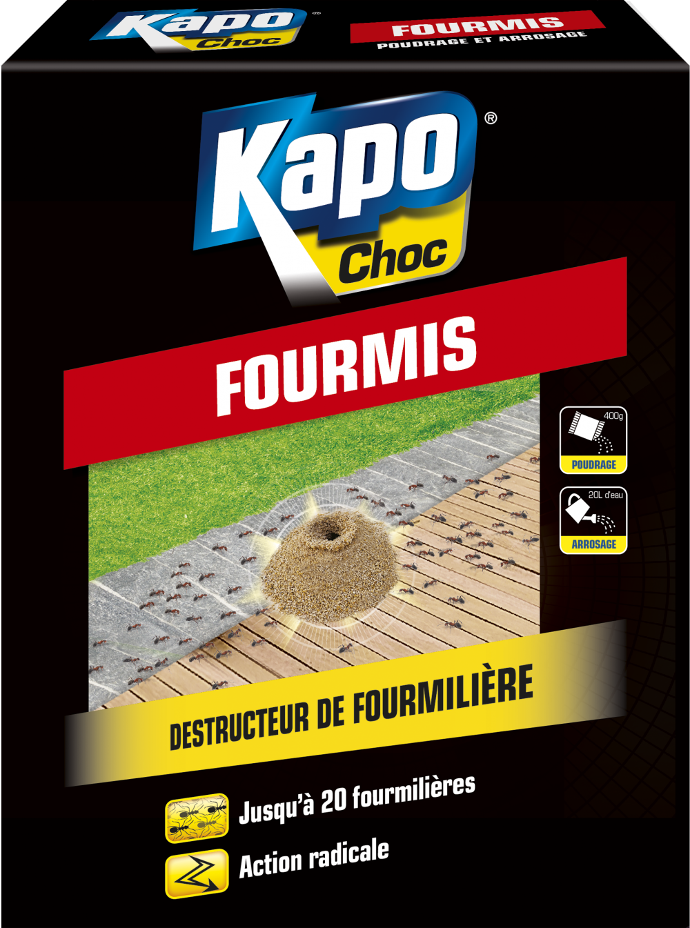 Antifourmis granule KAPO choc, 400 gr