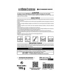 Piège antitaupes CAUSSADE, lot de 2 - CAUSSADE