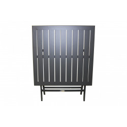 Table de jardin de repas DCB GARDEN Marius carré gris anthracite 2 personnes - DCB GARDEN