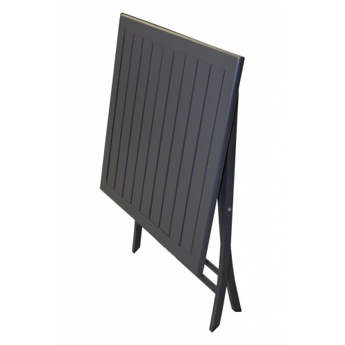 Table de jardin de repas DCB GARDEN Marius carré gris anthracite 2 personnes - DCB GARDEN