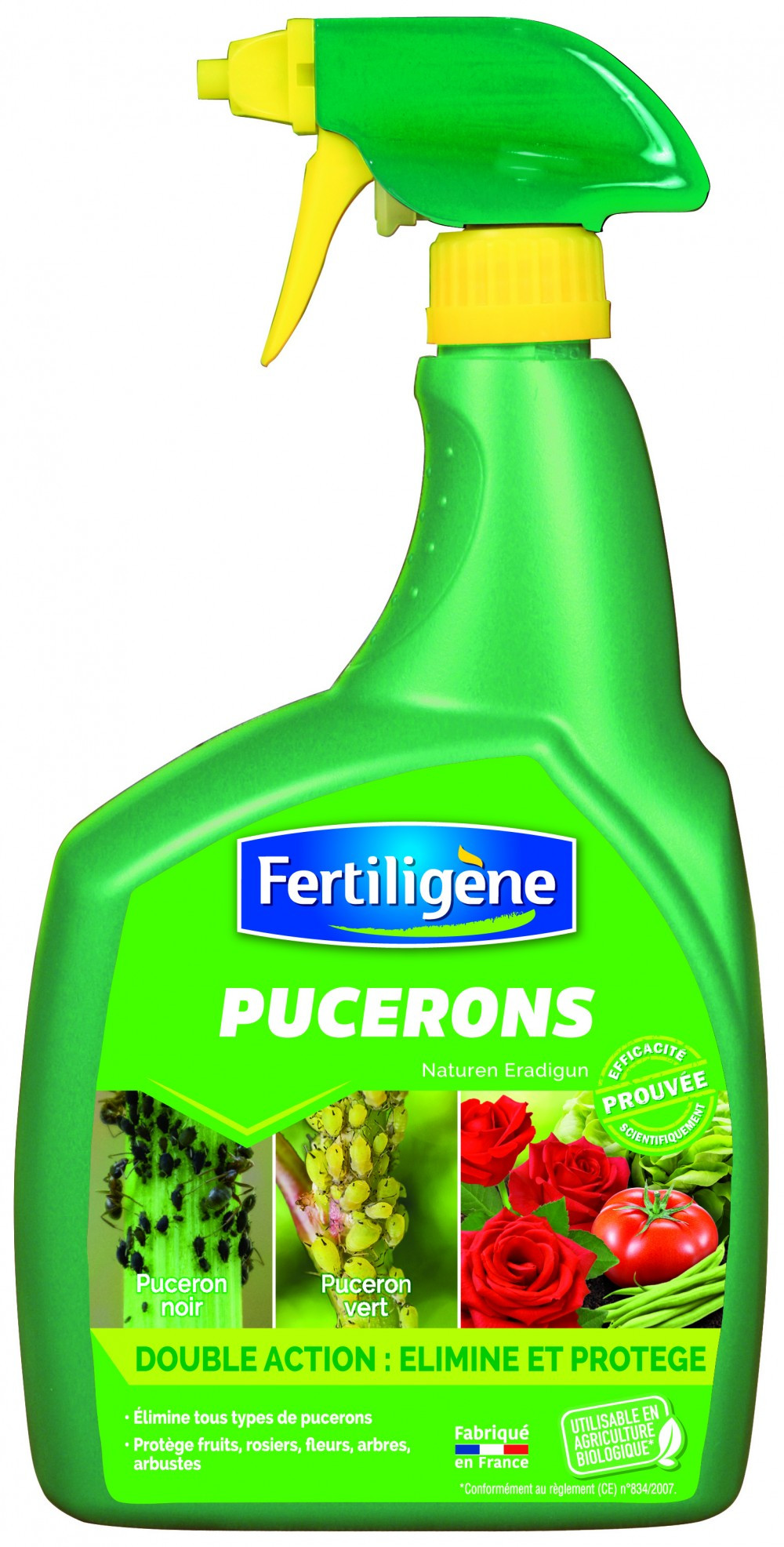 Traitement des insectes pucerons FERTILIGENE, pour plantes d'ornement, 800ml