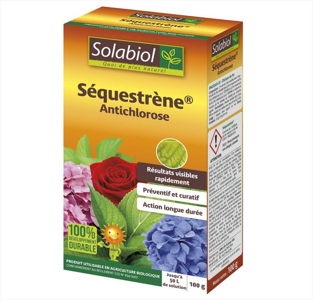 Traitement des maladies chlorose SOLABIOL, pour tous végétaux, 100g