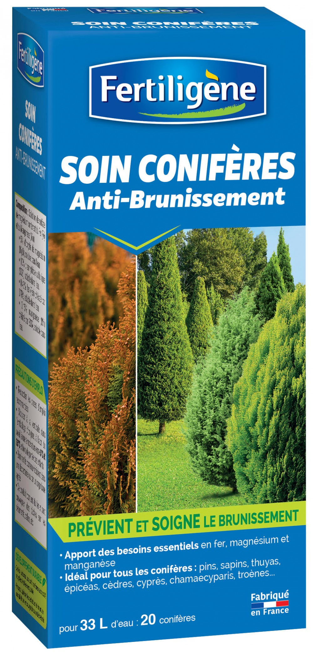 Traitement des maladies conifères FERTILIGENE, pour conifères et haies, 500ml