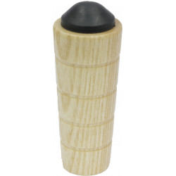 Butée de porte murale GPI bois brut beige Diam.3 cm x L.8 cm - Gpi