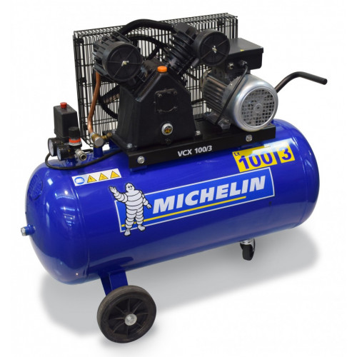 Compresseur de chantier MICHELIN 100 l 3 cv VCX100 230 V - MICHELIN