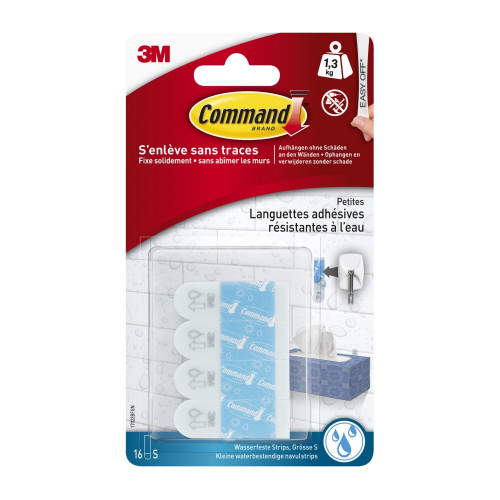 Lot de 48 languettes adhésives Multi-usages COMMAND blanc