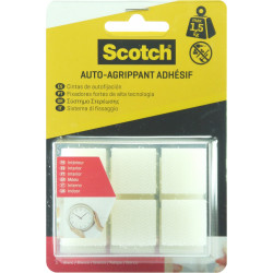 24 Pastilles agrippantes adhésives transparent intérieur SCOTCH L.2.2 x l.22 mm - SCOTCH