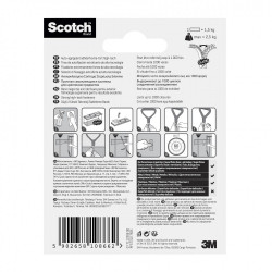 4 bandes auto-agrippantes noir SCOTCH L.7.6 x l.25 mm - SCOTCH