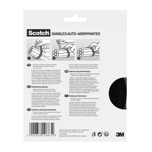 4 Scratch noir SCOTCH L.910 x l.38 mm - SCOTCH