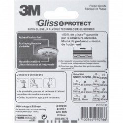 Lot de 8 patins en plastique 3M - 3M