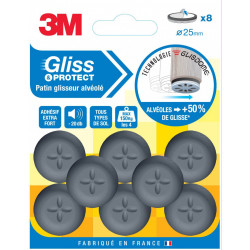 Lot de 8 patins en plastique 3M - 3M