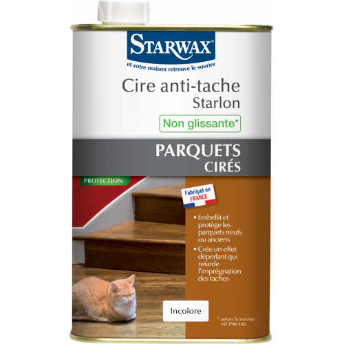 Cire anti-taches incolore parquet STARWAX 1 l - Starwax