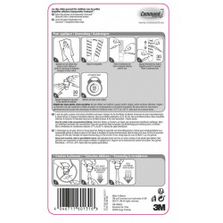 Lot de 4 crochets adhésif Pour cables, COMMAND, transparent - COMMAND