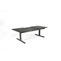 Table de jardin de repas ARCANE Sunrise rectangulaire anthracite de 6 à 10 perso - ARCANE