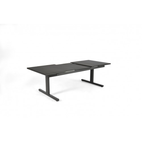 Table de jardin de repas ARCANE Sunrise rectangulaire anthracite de 6 à 10 perso - ARCANE