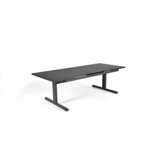 Table de jardin de repas ARCANE Sunrise rectangulaire anthracite de 6 à 10 perso - ARCANE