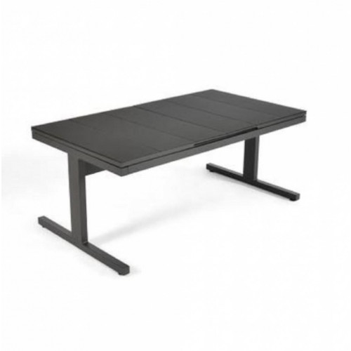 Table de jardin de repas ARCANE Sunrise rectangulaire anthracite de 6 à 10 perso - ARCANE
