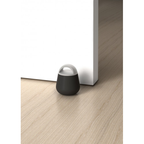 Bloque-porte amovible REI caoutchouc softouch anthracite Diam.6 cm x H.8.5 cm - REI