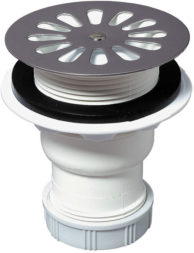 Bonde receveur de douche, Diam.60 mm sortie verticale WIRQUIN