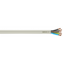 Câble électrique 5 G 1.5 mm² ho5vvf L.10 m, blanc de marque NEXANS, référence: B6266200