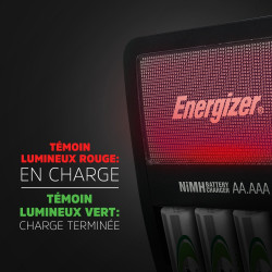 Chargeur de piles ENERGIZER, 1 ou 4 piles aa / aaa - ENERGIZER