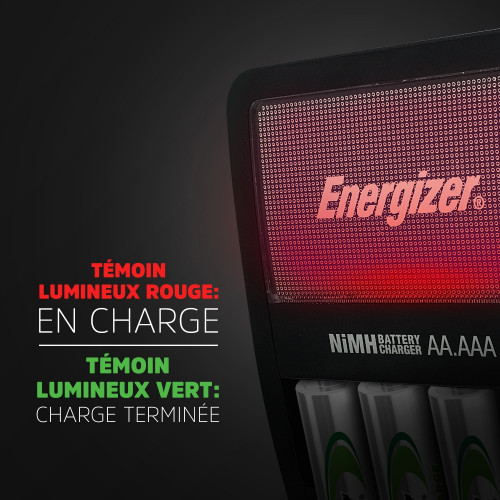 Chargeur de piles ENERGIZER, 1 ou 4 piles aa / aaa - ENERGIZER