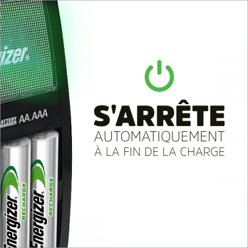 Chargeur de piles ENERGIZER, 1 ou 4 piles aa / aaa - ENERGIZER