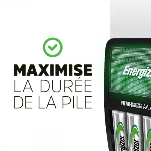 Chargeur de piles ENERGIZER, 1 ou 4 piles aa / aaa - ENERGIZER