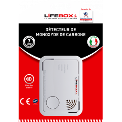 Détecteur de monoxyde de carbone LIFEBOX Detco13nf , 7 ans - LIFEBOX