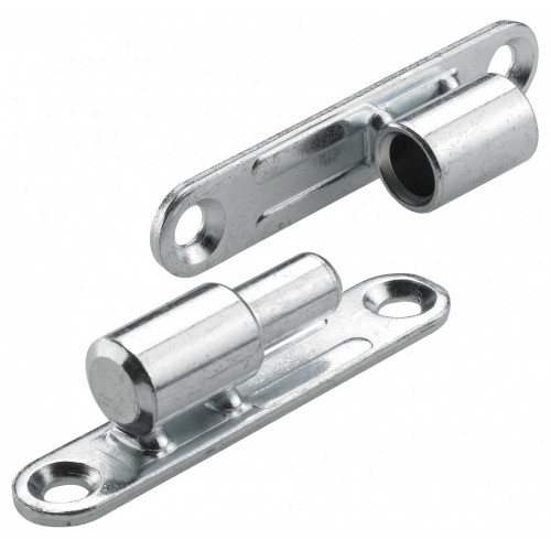 Lot de 2 paumelles acier pour meuble HETTICH, L.97 x l.70 mm x Diam.13 mm - HETTICH