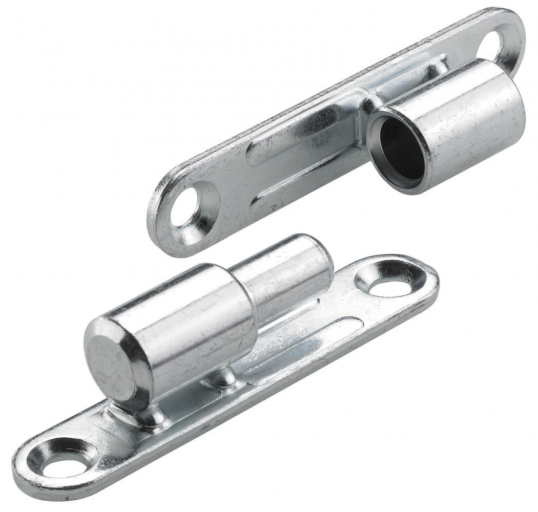 Lot de 2 paumelles acier pour meuble HETTICH .97 x .70 mm x Diam.13 mm - vue 2