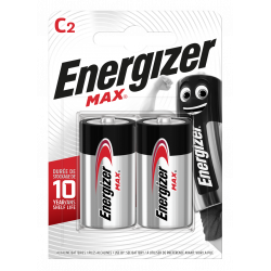 Lot de 2 piles alcaline lr14 c Max, 1.5 V, ENERGIZER de marque ENERGIZER, référence: B6288000