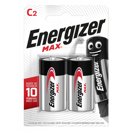 Lot de 2 piles alcaline lr14 c Max, 1.5 V, ENERGIZER - ENERGIZER