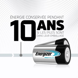 Lot de 2 piles alcaline lr20 d, 1.5 V, ENERGIZER - ENERGIZER