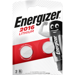 Lot de 2 piles bouton cr2016/dl2016, 3 V, ENERGIZER - ENERGIZER