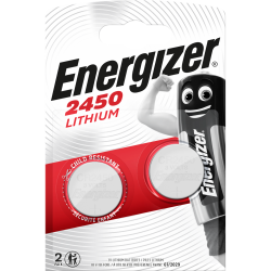 Lot de 2 piles bouton cr2450/dl2450, 3 V, ENERGIZER de marque ENERGIZER, référence: B6288800