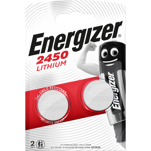 Lot de 2 piles bouton cr2450/dl2450, 3 V, ENERGIZER - ENERGIZER