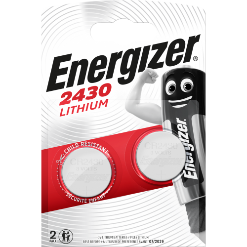 Lot de 2 piles lithium cr2430/dl2430, V, ENERGIZER - ENERGIZER