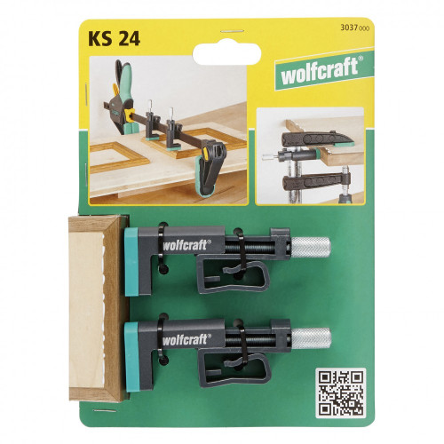 Lot de 2 presses à chant de serrage rapide WOLFCRAFT, 24 mm - WOLFCRAFT