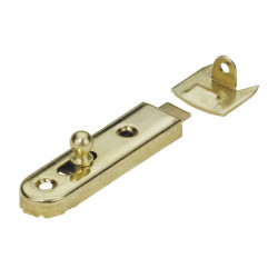 Lot de 2 verrous à poussoir acier HETTICH, L.50 x l.13 mm de marque HETTICH, référence: B6290900