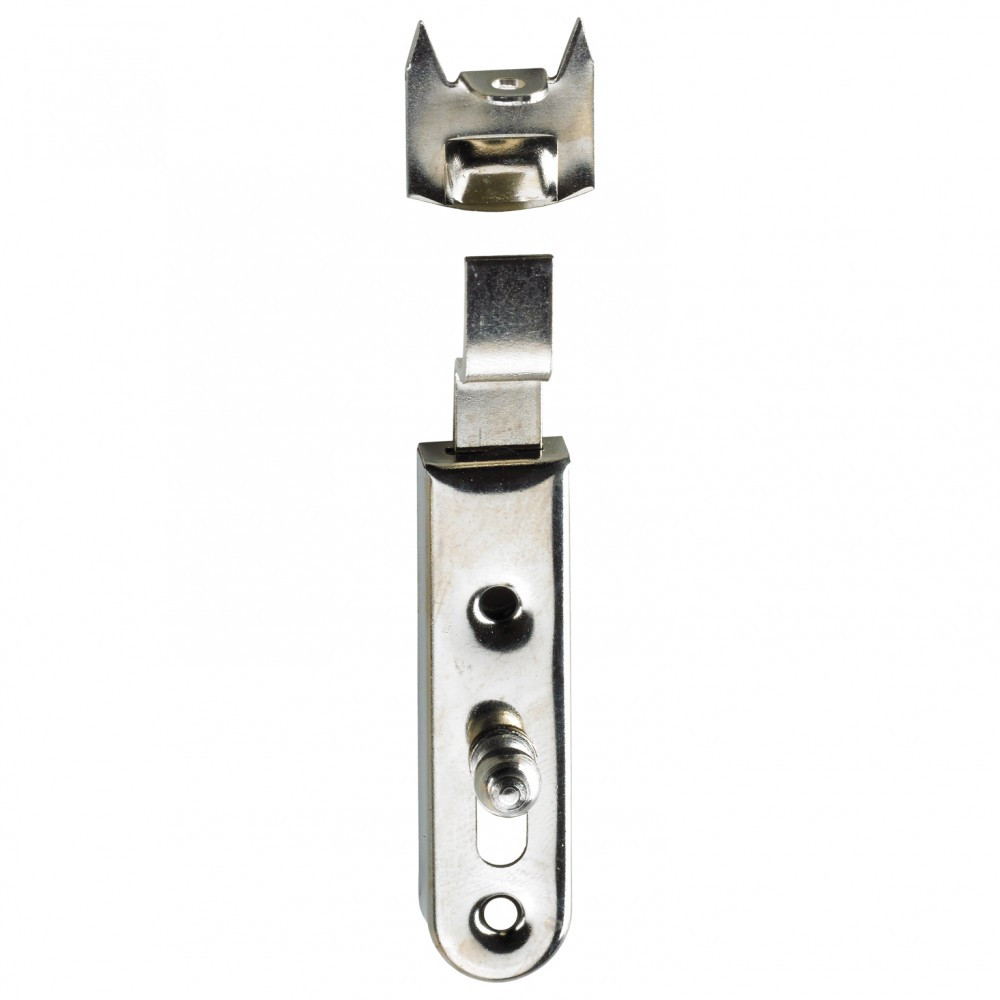 Lot de 2 verrous à poussoir acier HETTICH, L.50 x l.13 mm
